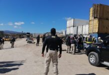 Inspeccionan los contenedores que servirían como vivienda para los damnificados en los huracanes Eta e Iota