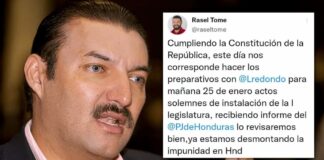 Rasel Tomé: Hoy iniciamos preparativos con Luis Redondo para instalación de Primera Legislatura
