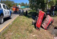 Al menos 12 personas resultaron heridas tras un aparatoso accidente en Potrerillos, Cortés