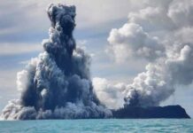 Erupción del volcán de Tonga, una de las más potentes en tres décadas