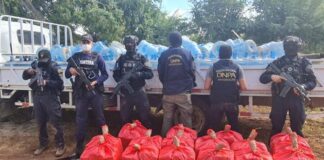 Decomisan 400 kilos de cocaína que llevaban ocultos en el compartimiento falso de un camión en Colón