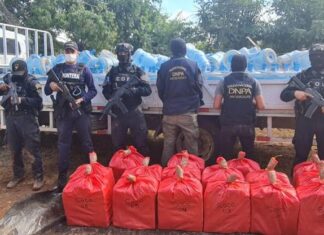 Decomisan 400 kilos de cocaína que llevaban ocultos en el compartimiento falso de un camión en Colón