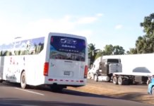 Transportistas de carga pesada se toman la carretera CA-5 exigiendo rebajas al precio de los combustibles