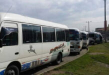 Transportistas paralizan sus unidades en la gran Terminal de Buses de SPS