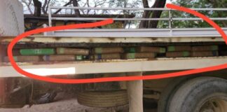 Decomisan 495 paquetes de supuesta cocaína en un vehículo en Choluteca