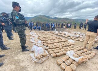 En menos de un mes han incautado más de 1.5 toneladas de cocaína en Honduras