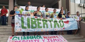 Piden a la CSJ que instruya al Tribunal de Sentencia que liberen a los defensores de Guapinol