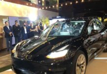 Llegó a Honduras el automóvil Tesla Model 3