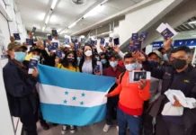 Grupo de hondureños viajan para trabajar legalmente en España