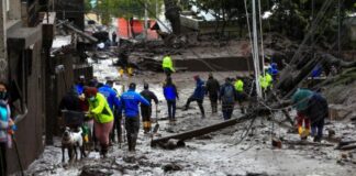 Asciende a 18 la cifra de muertos por un aluvión en la capital de Ecuador