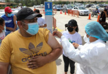 Suspenden aplicación de vacuna en Campo Parada Marte por ceremonia de bastón de mando