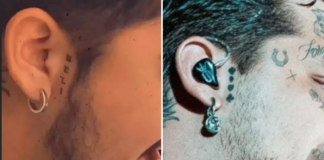 Christian Nodal se borra uno de los tatuajes que se hizo en honor a su ex novia Belinda