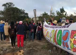 Policía ejecuta desalojo de pobladores en zona de “Las Tierras del Padre”