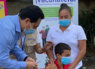 El 28 de febrero inicia la vacunación de niños de 5 a 11 años en Cortés, La Paz e Islas de la Bahía