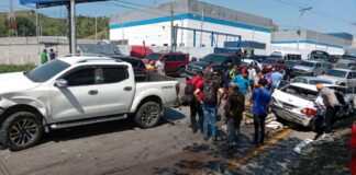 Fatal accidente vial en Choloma deja dos personas muertas y varios heridos