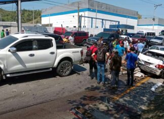 Fatal accidente vial en Choloma deja dos personas muertas y varios heridos