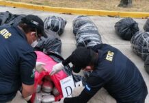 Capturan a cuatro personas con 2,000 paquetes de marihuana en el norte de Honduras
