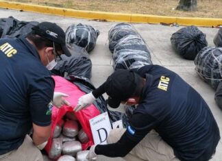 Capturan a cuatro personas con 2,000 paquetes de marihuana en el norte de Honduras