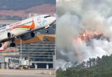 Avión con 132 personas a bordo se accidenta en China