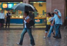Lluvias y chubascos en el occidente del país por ingreso de humedad
