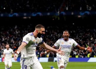 El Real Madrid vence al PSG con tres goles del francés Karim Benzema y clasifica a los cuartos de la Champions