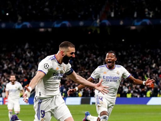 El Real Madrid vence al PSG con tres goles del francés Karim Benzema y clasifica a los cuartos de la Champions