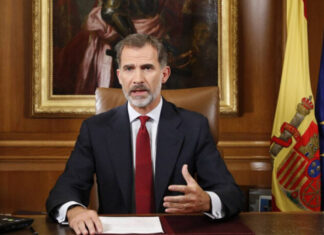 Rey de España pide a Rusia parar la guerra y respetar integridad de Ucrania