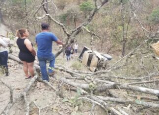 Un padre y sus dos hijos mueren en un fatal accidente vial en Gualaco, Olancho