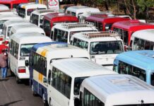 Unas 12 rutas del transporte amanecieron cerradas este lunes en Honduras debido a la extorsión