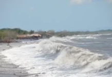 Alerta Verde en municipios aledaños al Golfo de Fonseca por oleaje alto
