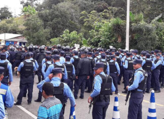 Asignan un contingente policial para prevenir la trata de personas en la frontera de Honduras con Nicaragua