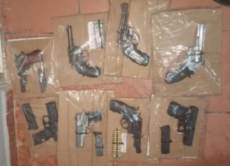 Decomisan 20 armas de fuego de diferentes calibres en Colón