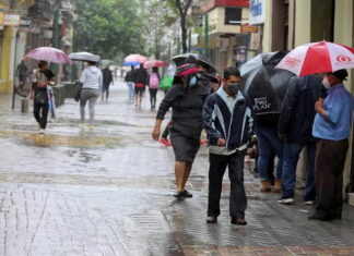 Las lluvias se extenderán hasta el miércoles en el territorio nacional, según Copeco