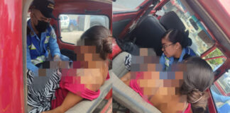 Agentes policiales asistieron a una mujer que dio a luz en plena calle, por el paro de transporte en Santa Bárbara