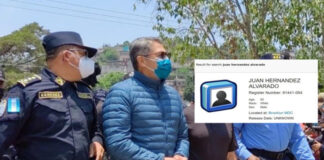 Expresidente Hernández aparece con registro número 91441-054 en cárcel de Nueva York