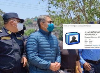 Expresidente Hernández aparece con registro número 91441-054 en cárcel de Nueva York