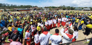 Jóvenes dan inicio a los festejos religiosos de Semana Santa en Honduras