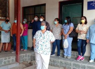 Por falta de pago, Sitramedhys realiza plantón en el Mario Catarino Rivas
