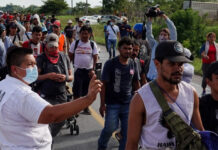 Autoridades desintegran nueva caravana migrante en el sureste de México