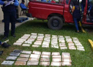Autoridades decomisan 79 kilos de cocaína en El Progreso, Yoro