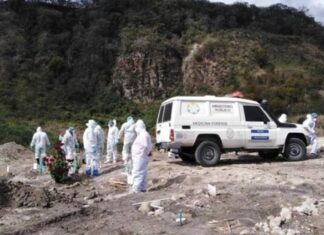 Entierran en cementerio humanitario 26 cadáveres no reclamados en Honduras
