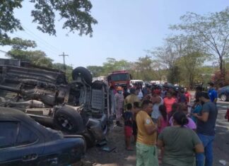 Asciende a cinco muertos y ocho lesionados en una colisión múltiple en norte del país