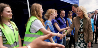 La primera dama de Estados Unidos, Jill Biden, realizó una sorpresiva visita a Ucrania