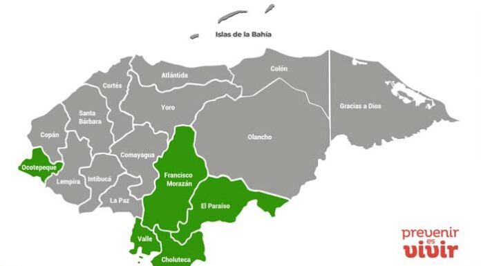 Copeco mantiene la Alerta Verde por 24 horas en cinco departamentos del país