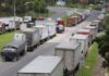 Paro del transporte de carga pesada continúa a nivel nacional