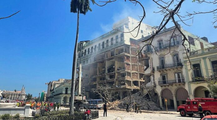 Fuerte explosión daña hotel del centro de La Habana, Cuba