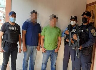 Autoridades hondureñas detiene a tres migrantes ecuatorianos y dos traficantes de personas