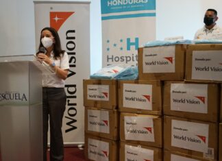 World Vision Honduras realizó una importante donación de insumos al sistema sanitario a nivel nacional