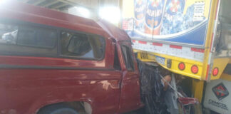 Dos personas perdieron la vida en un brutal accidente de tránsito en Comayagua
