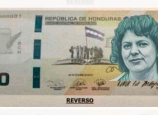 Congreso Nacional ordena al BCH incluir la imagen de la ambientalista Berta Cáceres en el billete de 200 lempiras
